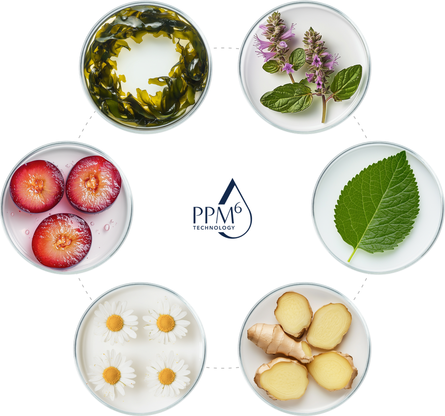 Công thức HA trọng lượng phân tử kép cùng với chuỗi 6 peptide.